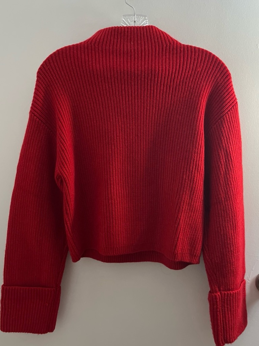 Mango Red Ribbed Turtleneck Sweater - Picture 2 of 3